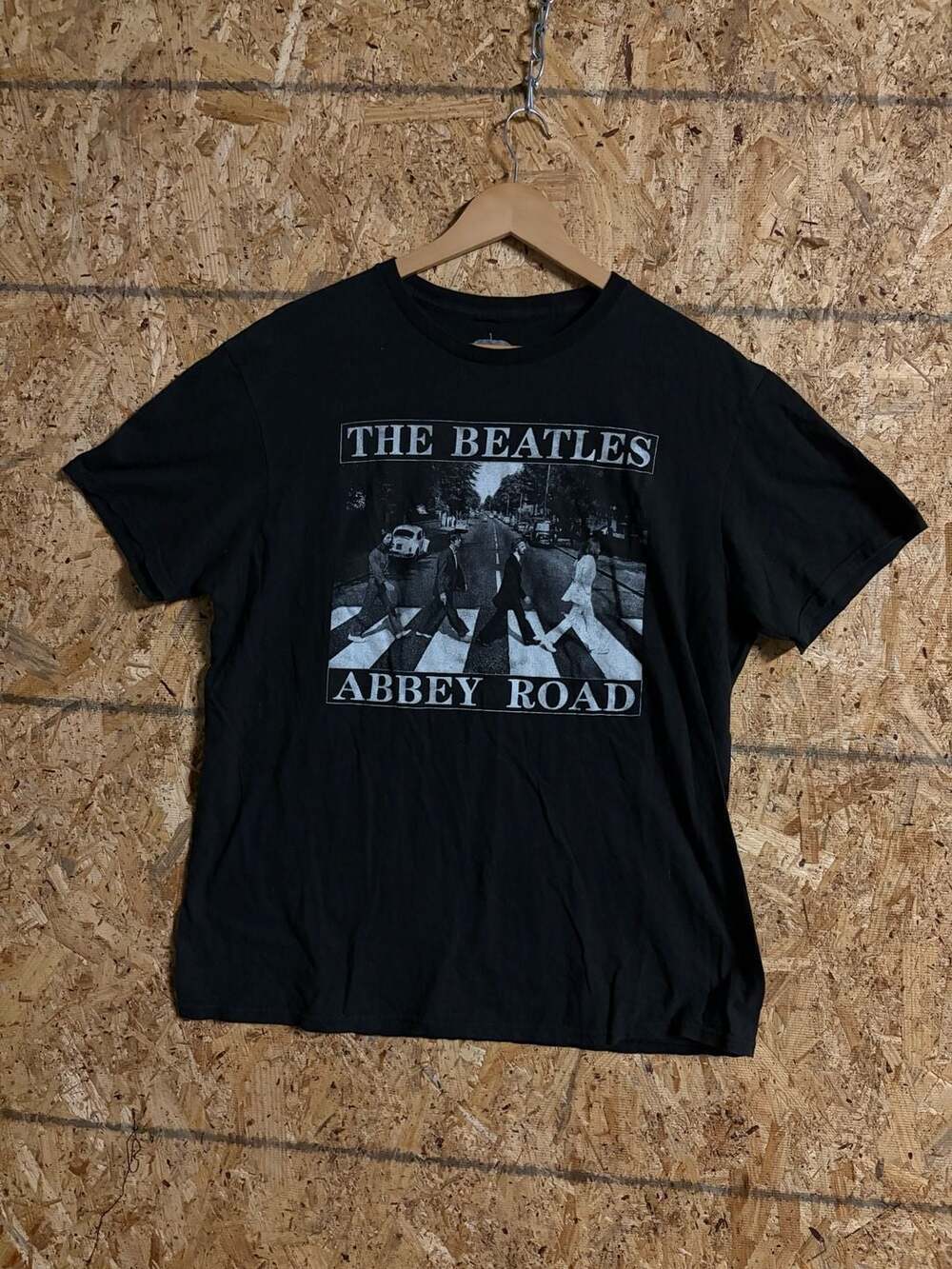 The Beatles Abbey Road Album Cover Graphic T-Shirt Black